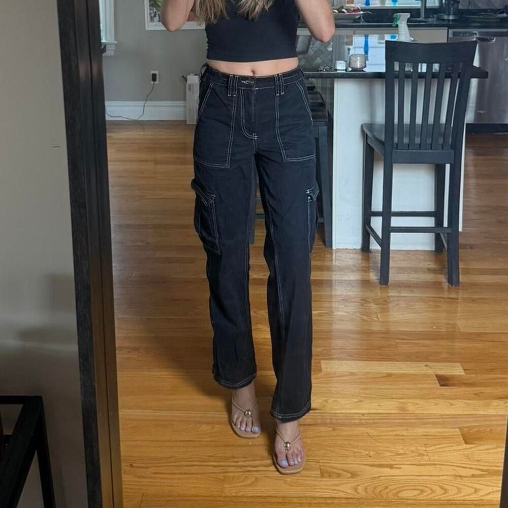 Urban-outfitters Women's Black and Grey Jeans